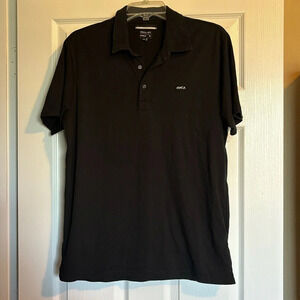 RVCA men’s black short sleeve polo shirt size medium
